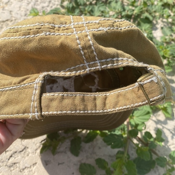 Disney Steamboat Willie cap distressed bronze spell out and patch 100% cotton - Picture 4 of 7